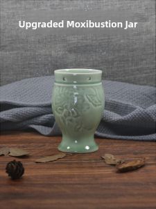 Portable Ceramic Mug Guasha Cup Acupoint Moxibustion Box Full Body Moxibustion Device for Home Use And Beauty Salon