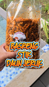 basreng stik 250 gram viral pedas daun jeruk bumbu melimpah