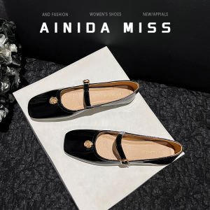 Maryse French Style Flat Shoes for Women Summer 2024 New Arrival Black Color with Buckle Detailing Casual Daily Wear