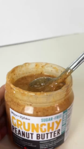 300g Crunchy Diabetic-Friendly Peanut Butter Sugar Free Keto-Friendly Low Carb FDA-APPROVED Aritificially-Sweetened