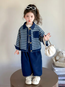 Korean Style Girls Spring Autumn Denim Set Baby Clothes 2 Piece Suit Children Fashionable Outfit Lightweight Wearable