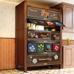 MEISD | Vintage Style Multilevel Kitchen Storage Cabinet