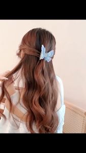 Jepit Rambut Kupu Kupu Ganda PREMIUM 5.8cm Fairy Butterfly Acetate Hair Claw HSAB002