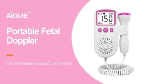2025 Cross-Border Fetal Monitor Home Doppler Ultrasound Women Handheld Portable Fetal Movement Stethoscope Fetal Monitor