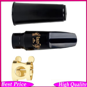 3pcs Alto Saxophone Mouthpiece Set with Clip Transparent Storage Box Woodwind Instrument Replacement Accessories