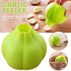 New Magic Silicone Dụng cụ bóc vỏ tỏi vỏ hữu ích dễ dàng nấu bếp công cụ tiện ích