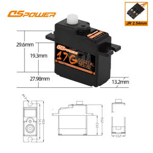 DSPOWER 17G/21G Mirco Digital Waterproof Servo Plastic/Metal Gear for 1/16 1/18 RC Mini Car Truck Boat Robot Model Upgrade Parts