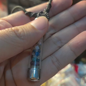 Dây Chuyền Nam Nữ Đá Ngủ Sắc Kích Thước 5 cm Chất Liệu Innox