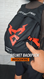 MotoCentric Dream 30L Waterproof Motorcycle Helmet Backpack Two-Way Zippers Aerodynamic Design