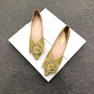 รองเท้าส้นแบนหัวแหลมพื้นนุ่มสำหรับผู้หญิงในช่วงฤดูใบไม้ร่วงปี 2025 รองเท้าส้นแบนแบบสวมหัวแหลมสไตล์ใหม่ สวมใส่สบาย สวมใส่สบาย ด้านในเป็น PU รองเท้าแฟชั่นสำหรับผู้หญิง