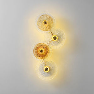 Modern Light Luxury Crystal Wall Lamp Living Room Tv Background Wall Decorative Lamp Simple Creative Aisle Bedroom Bedside Lamp