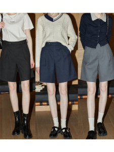 KUHNMARVIN | Quần Shorts Cao Waist Phong Cách Thường Ngày cho Phụ Nữ