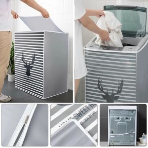 Top Load Washing Machine Cover Waterproof Sunscreen Dust Cover Washing Machine Protective Case