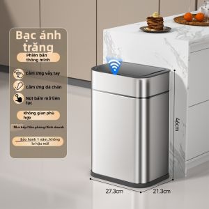 HS | Thùng Rác Tự Động Dung Lượng Lớn Cảm Biến Thông Minh