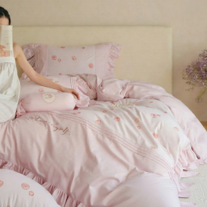 DOHIA | High Quality Pure Cotton 4-Piece Bedding Set 60 Counts