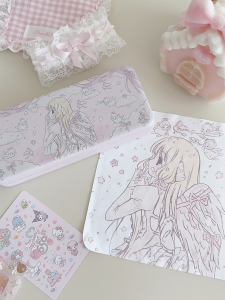 Chobits Original Design Glasses Case Glasses Cloth Pink Cute Myopia Storage Box Little Angel