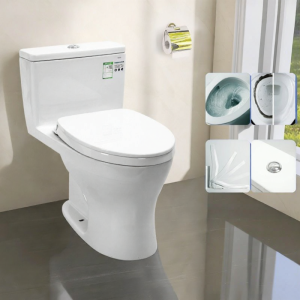 Odor-proof Integrated Easy-Clean Whirlwash Heated Seat Toilet
