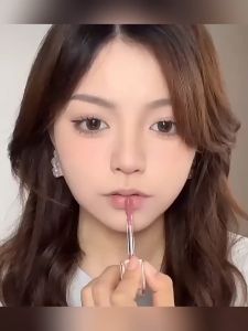 Iced Tea Fruity Mirror Lip Glaze Long Wearing Transparent Tube Glass Lip Gloss Shimmer Plumping Lip Stain Jelly Glazed Lip Tint