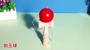 Painted Wood Kendama Toy Outdoor Fitness Balls Train Eye-hand Coordination for Children Adults Outdoor Juggling Fun Sports Ball