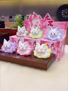 Cửu Vĩ Hồ Lô Nhựa Trang Trí Xe Hơi Tượng Nhỏ Dễ Thương Đồ Trang Trí Để Bàn Đồ Trang Trí Nhà Cửa Quà Tặng