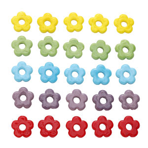 ลูกปัดแก้วแลมป์เวิร์ค16มม. 1ชิ้นลูกปัดดอกวินเทจรูใหญ่สำหรับสร้อยข้อมือสร้อยคออัญมณีแบบทำมือ