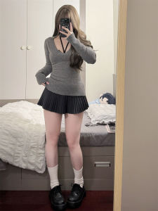 Váy Ngắn Xếp Ly Len Kẻ Caro Cạp Cao Cho Nữ Dáng Chữ a Váy Ngắn Xếp Ly Cho Nữ Cỡ Nhỏ Mùa Xuân Thu