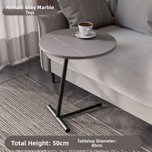 Modern Metal Marble Sofa Side Table