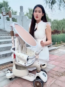 Kids Scooter With Seat & Musical Widened Wheels Safety Height Adjustable Baby Scooter Skuter Budak