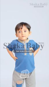 Baju Setelan Bayi Laki-laki Hooflakids Shaka Setelan Koko Bayi 0-5 Tahun