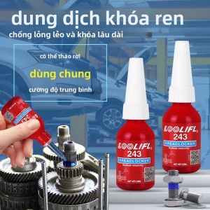 Chất Khóa Ren Cường Độ Trung Bình Màu Xanh 243 - Khóa Niêm Phong Các Đai Ốc Bu Lông Phụ Kiện Chống Lỏng Chống Rò Rỉ Cho Ô Tô Công Nghiệp Đồ Nội Thất