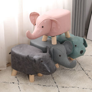 Small stool household solid wood children animal stool small elephant shoe changing bench solid wood stool