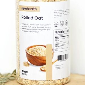 Rolled Oat 1 kg Nowhealth Gandum Utuh Oatmeal Oat Overnight Sereal Sarapan Sehat Praktis