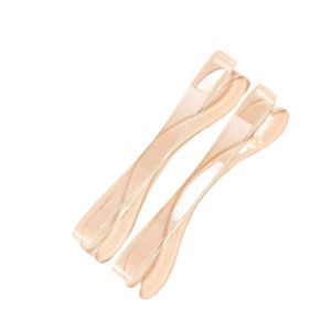 Invisible Transparent High Heel Shoelaces Womens Fixed Strap Shoes Anti Slip Single Shoes Buckle Free Shoes by Le Chen Xiang