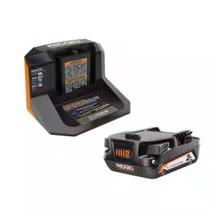 Ridgid 18V Lithium-Ion 2.0 Ah Battery Starter Kit