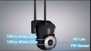 1ปีกล้องวงจรปิด หมุนได้360° CCTV Outdoor WIFI/5G 5ล้านพิกเซล กล้อง IP camera กล้องไร้สาย มีอินฟาเรทถ่ายภาพกลางคืน แอฟV380