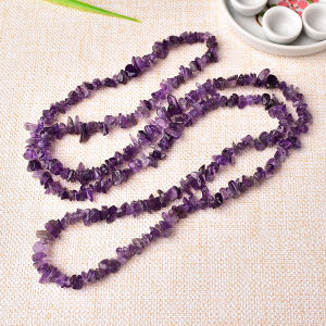 Natural Crystal Pebbles Punched Loose Beads Bracelet Necklace DIY Accessories Good Luck Wealth Attracting Fashion Jewelry