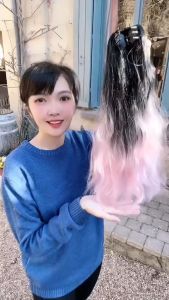 หางม้าโพนี่เทล 2 สี แฮร์พีช 3 ขา ไม่เงา ไม่พันง่าย สลวย