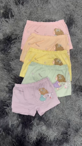 Quần chíp quần đùi bé gái cotton co giãn 4 chiều (họa tiết ngẫu nhiên) siêu cute