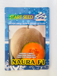 Benih Melon Orange Tahan Virus Layu NAURA F1 isi kemasan 10gr 20gr dari START SEED