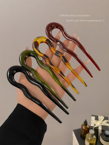 Elegant U-Shaped Hairpin Womens Back of Head Hair Accessories New Chinese Style Ancient Fashion Hairpin Qipao Hanfu Headwear