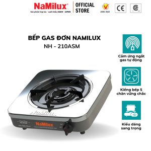 Bếp Gas Đơn Cao Cấp NaMilux NH-210ASM Cảm Ứng Tự Động Ngắt Gas Lượng Gas Tiêu Thụ Tối Đa 215g/giờ Hàng Chính Hãng
