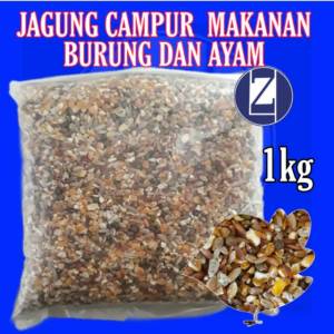 Jagung Campur Repack 1kg Pakan Burung dan Ayam