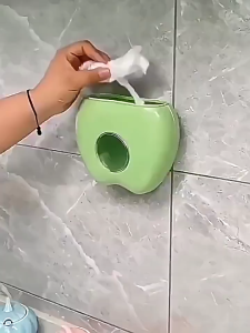 Wall Hanging Plastic Wrap Storage Box Removable Disposable Shower Cap Storage Organizing Kitchen Storage