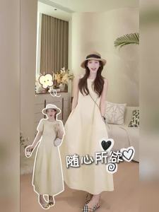 Comfortable Breathable Tencel Linen Dress for Petite