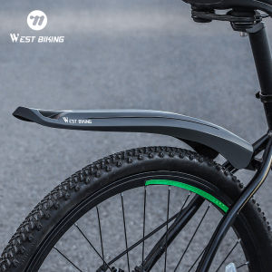 WEST BIKING 2Pcs Bike Fenders Mudguard Dustproof Cycling Splash Guard Universal Bicycle Mudguard Splash Proof for Mountain Bike