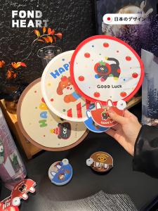 Quạt Mini Hoạt Hình Dễ Thương Cầm Tay Cho Mùa Hè Quạt Giấy Di Động Quạt Cầm Tay Mini Quạt Giấy Hoạt Hình Quạt Giấy Cầm Tay