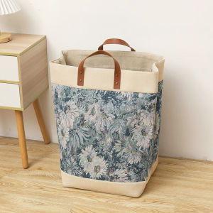 New Large Capacity Retro Style Handheld Laundry Hamper Storage Bag Waterproof Miscellaneous Basket Ethnic Features Vintage Wind