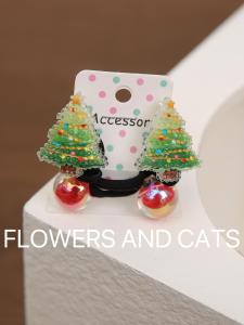 Christmas Gift 2024 New Princess Style Childrens Hair Accessories Red Cartoon Hair Ties Girls Hair Bands Korean Version