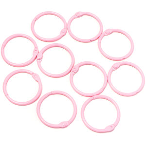 10 Chiếc Vòng Nối Kim Loại Nhiều Màu Sắc 30mm Hình Chữ O Móc Khóa DIY Phụ Kiện Mở Được Đầu Nối Làm Đồ Trang Sức