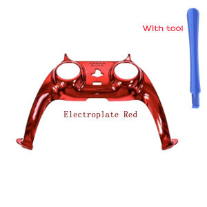 For PS5 V1 V2 V3 Gamepad Handle Shell Cover Clear Matte/Electroplate Controller Joystick Handle Decoration Strip With Pry Bar